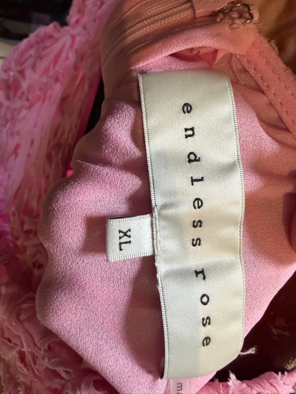 Endless Rose Pink Crochet Sleeveless Maxi Dress - Picture 3 of 4